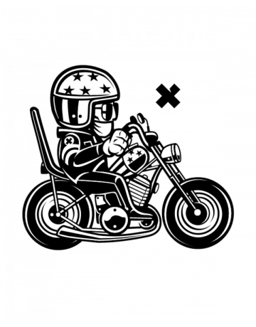Chopper biker