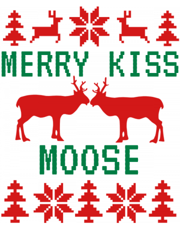 Merry kiss moose